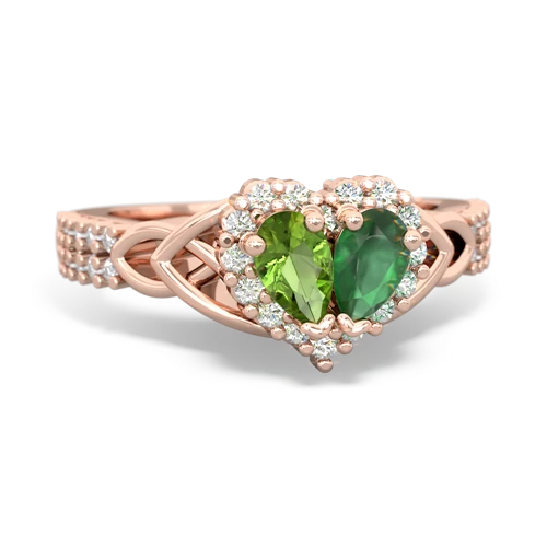 peridot-emerald keepsake engagement ring