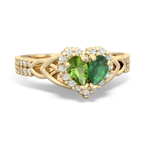 peridot-emerald keepsake engagement ring