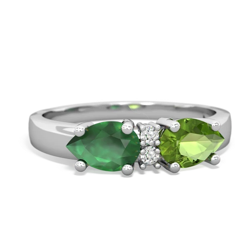 peridot-emerald timeless ring