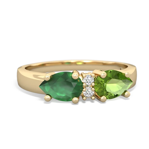 peridot-emerald timeless ring