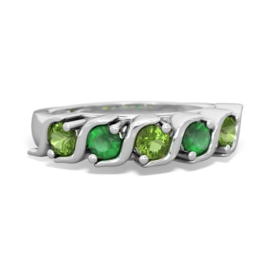 peridot-emerald timeless ring