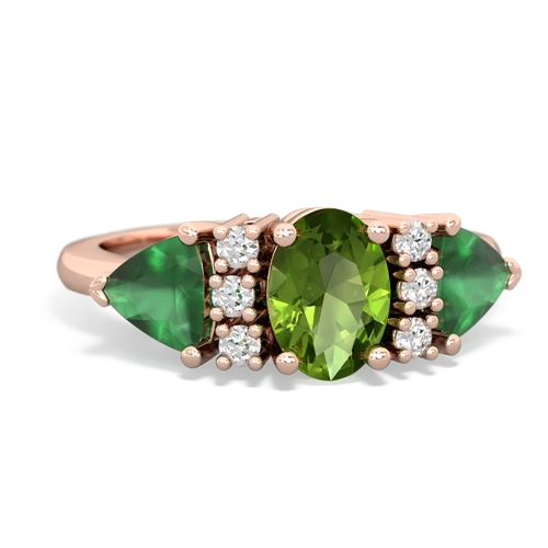 peridot-emerald timeless ring