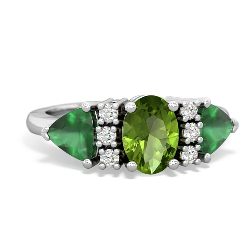 peridot-emerald timeless ring