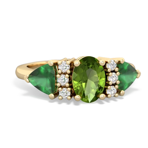 peridot-emerald timeless ring