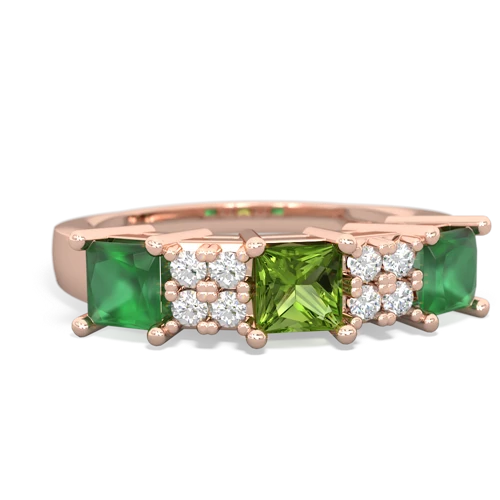 peridot-emerald timeless ring