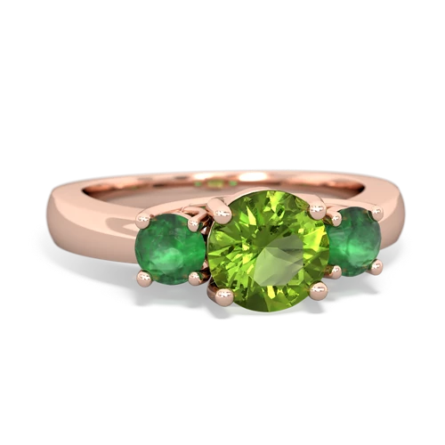 peridot-emerald timeless ring