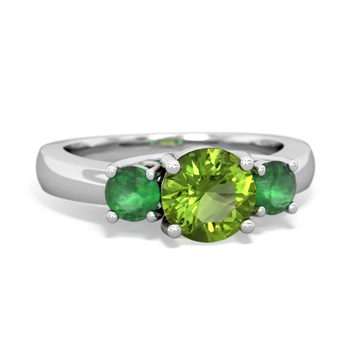 peridot-emerald timeless ring