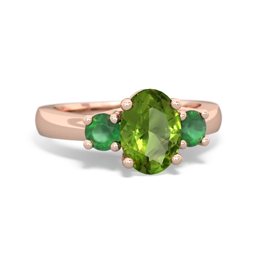 peridot-emerald timeless ring