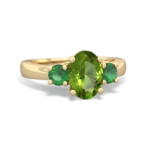 peridot-emerald timeless ring