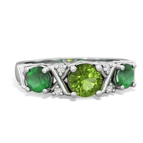 peridot-emerald timeless ring