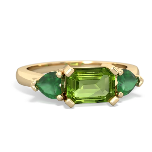 peridot-emerald timeless ring