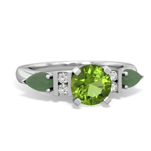 peridot-jade engagement ring