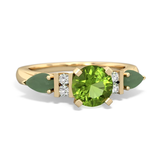 peridot-jade engagement ring