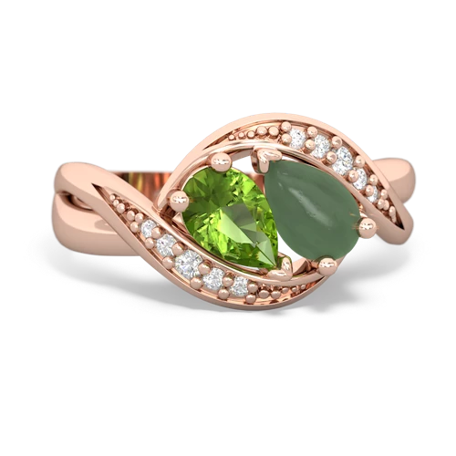 peridot-jade keepsake curls ring