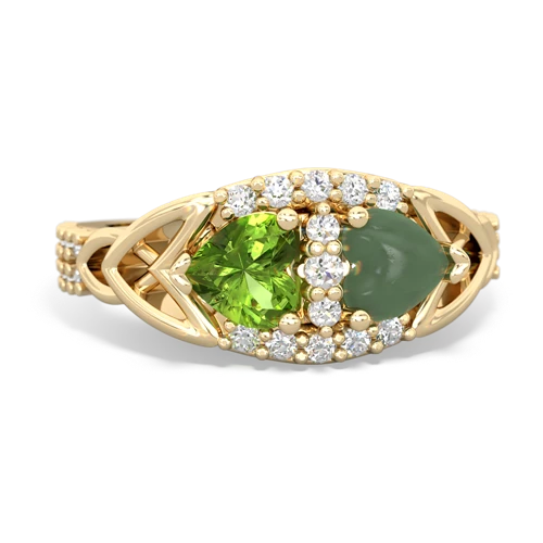 peridot-jade keepsake engagement ring