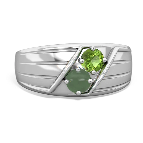 peridot-jade mens ring