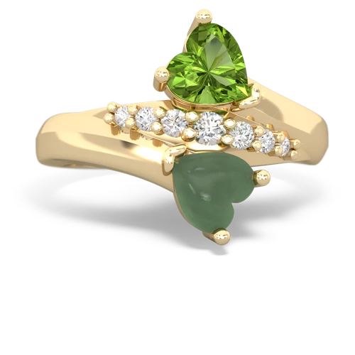 peridot-jade modern ring