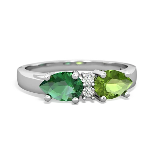 peridot-lab emerald timeless ring