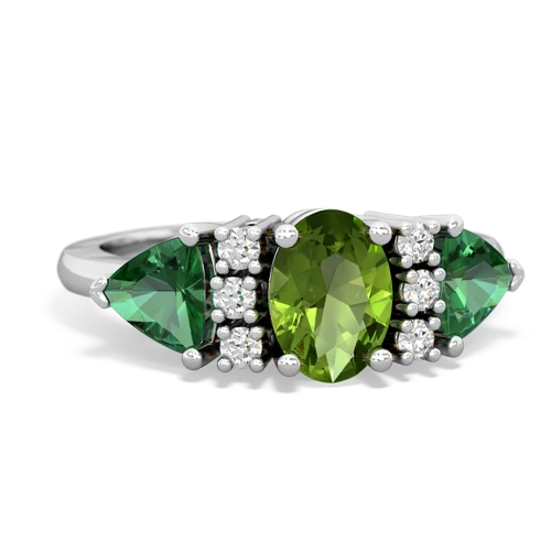 peridot-lab emerald timeless ring