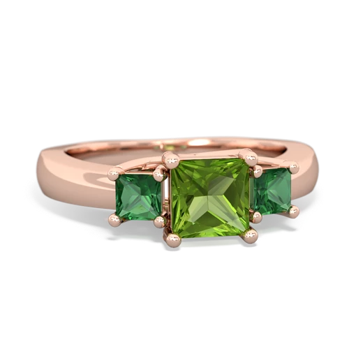 peridot-lab emerald timeless ring