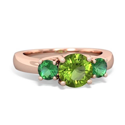 peridot-lab emerald timeless ring