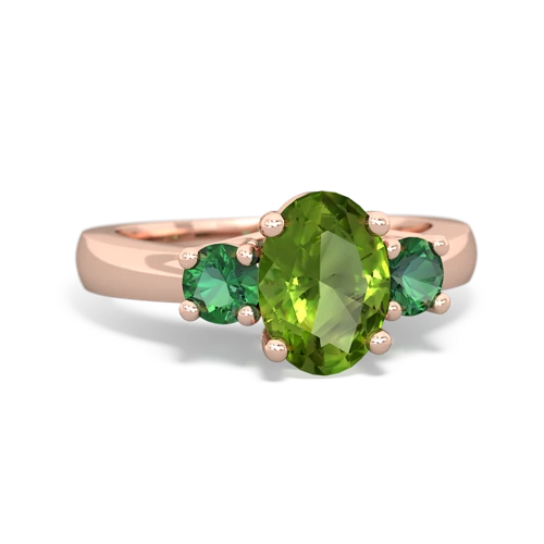 peridot-lab emerald timeless ring