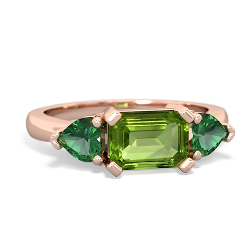 peridot-lab emerald timeless ring