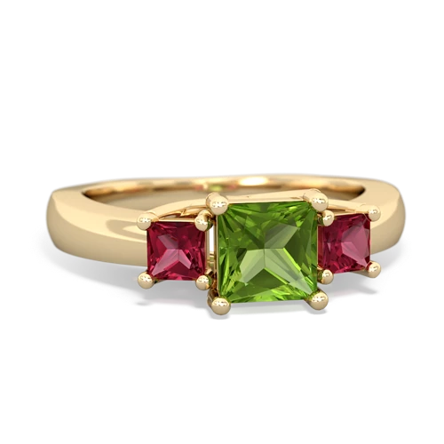 peridot-lab ruby timeless ring