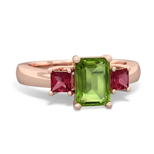 peridot-lab ruby timeless ring