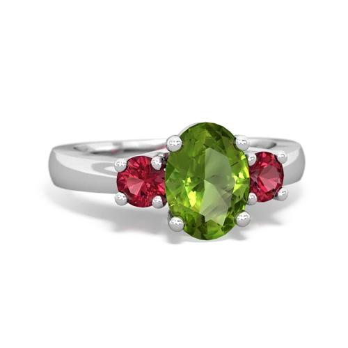 peridot-lab ruby timeless ring