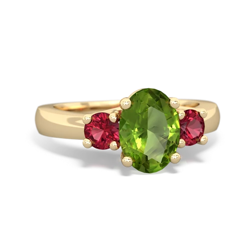 peridot-lab ruby timeless ring