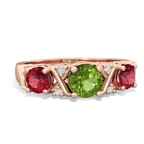 peridot-lab ruby timeless ring