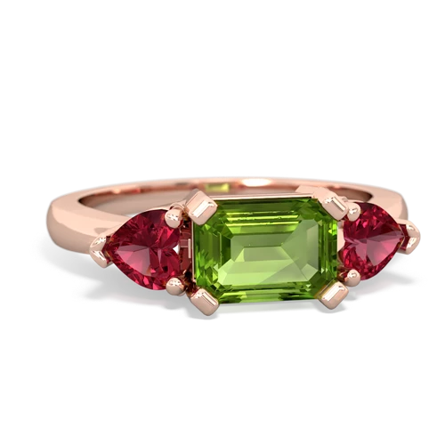 peridot-lab ruby timeless ring