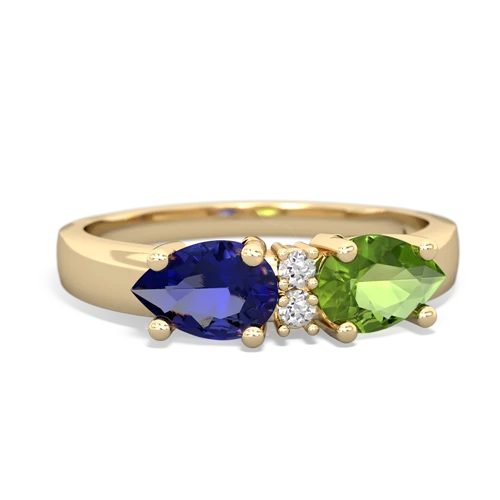 peridot-lab sapphire timeless ring