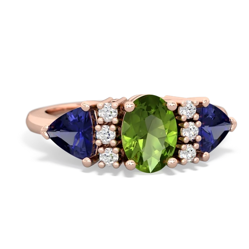 peridot-lab sapphire timeless ring