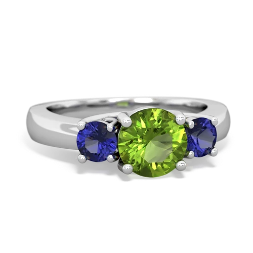 peridot-lab sapphire timeless ring