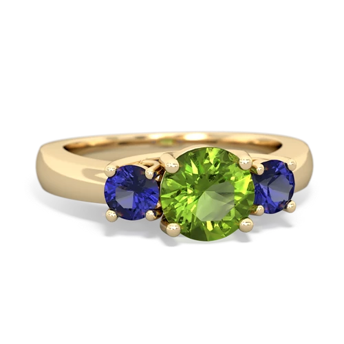 peridot-lab sapphire timeless ring