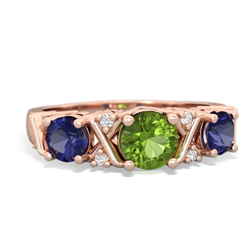 peridot-lab sapphire timeless ring