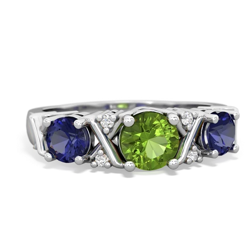 peridot-lab sapphire timeless ring