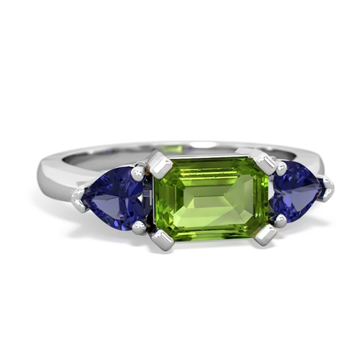 peridot-lab sapphire timeless ring