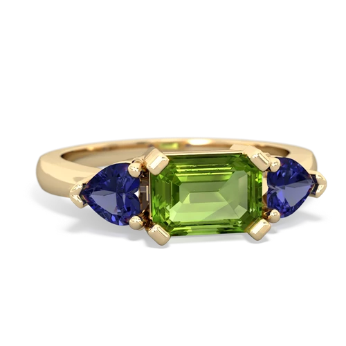 peridot-lab sapphire timeless ring