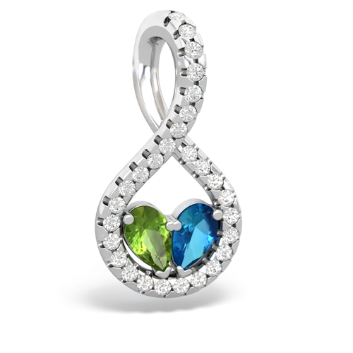 peridot-london topaz pave twist pendant