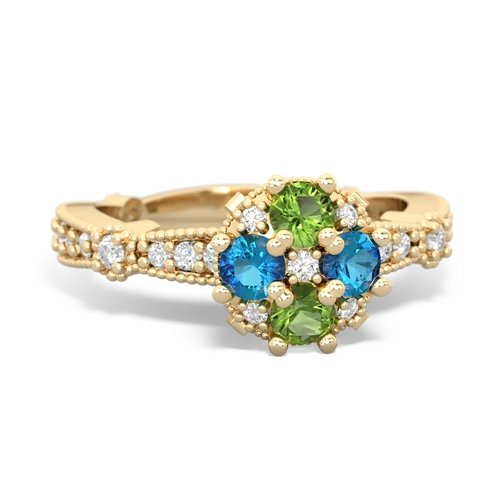 peridot-london topaz art deco engagement ring