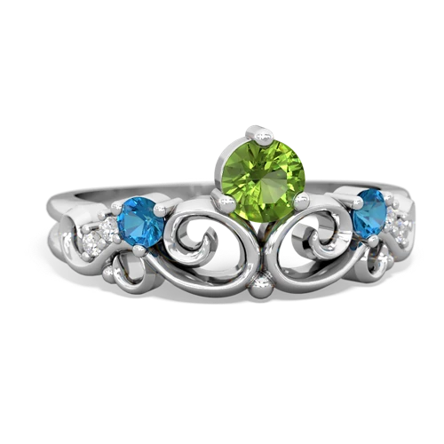 peridot-london topaz crown keepsake ring