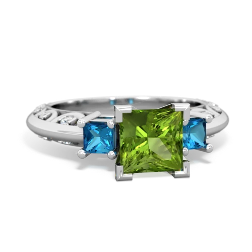 peridot-london topaz engagement ring