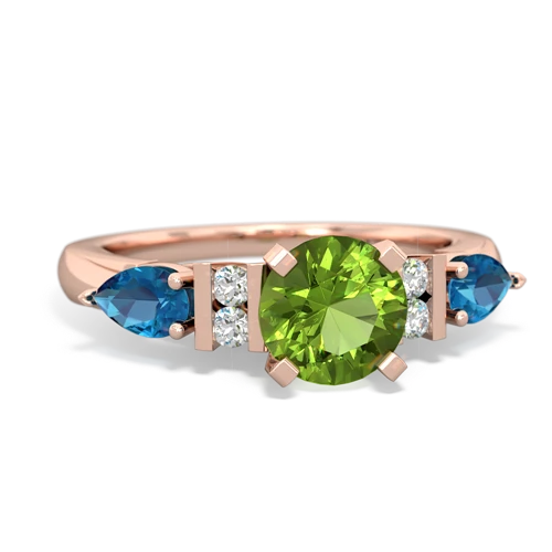 peridot-london topaz engagement ring