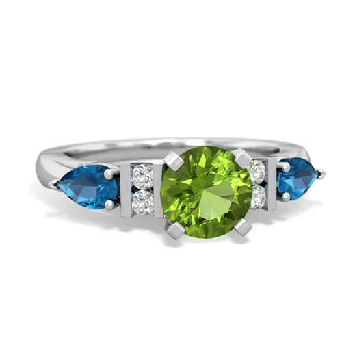 peridot-london topaz engagement ring