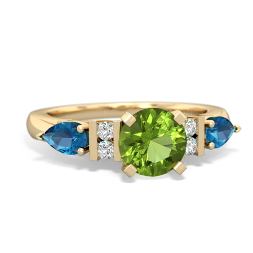 peridot-london topaz engagement ring