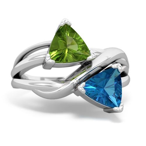 peridot-london topaz filligree ring