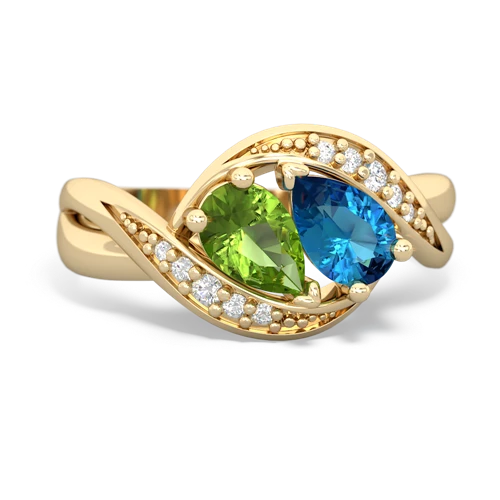 peridot-london topaz keepsake curls ring